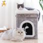 Preview: Großhandel B2B Katzenhaus Höhle Klettergerüst für Hauskatzen Klappbares Katzenbett